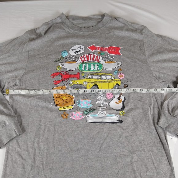 Friends TV Show Graphic Gray Long Sleeve Tee - Picture 4 of 6